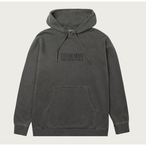 Taylor Swift Hoodie Size M Eras Tour Charcoal New Swiftie Sweater TTPD - Picture 1 of 9